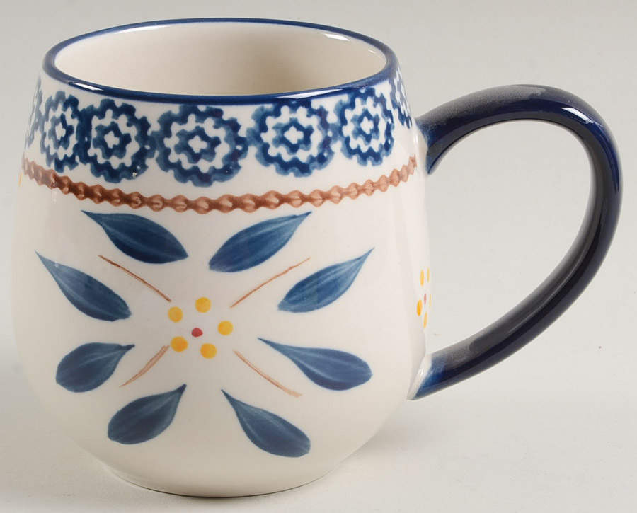 Old World Blue Mug by Temp-Tations-1