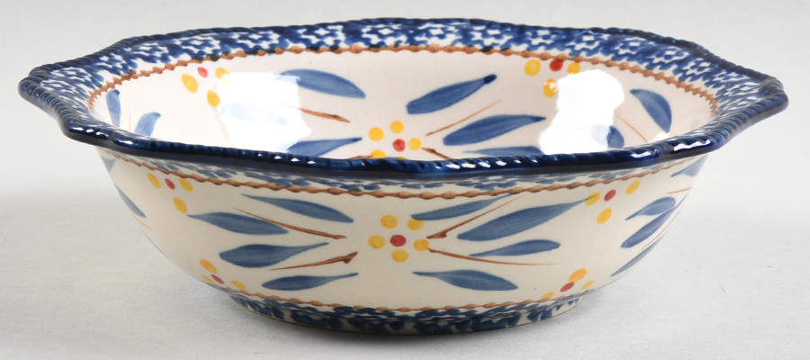 Old World Blue Scalloped Soup/Cereal Bowl by Temp-Tations-1