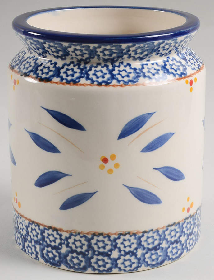 Old World Blue Cookie Jar No Lid by Temp-Tations-1