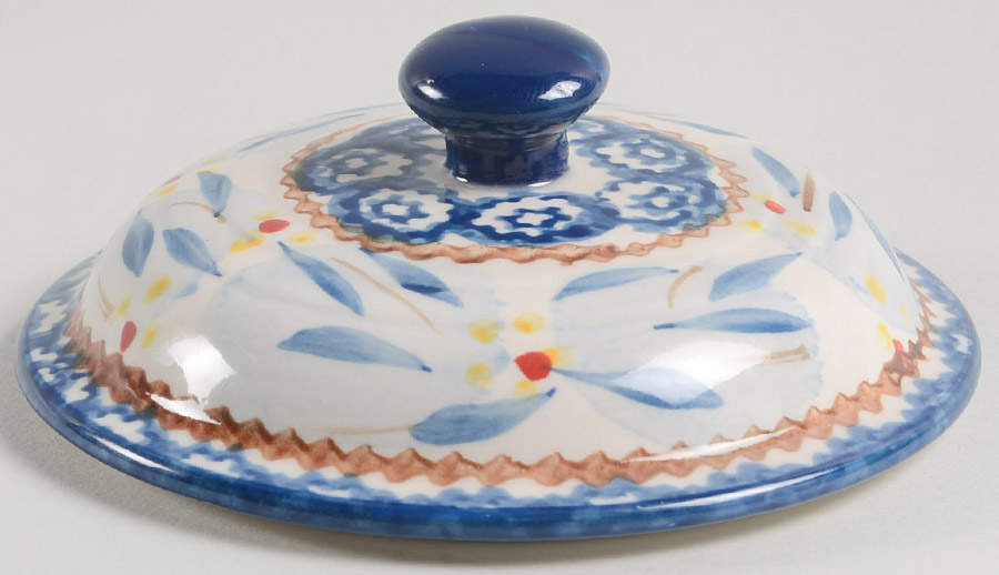 Old World Blue Lid for Cookie Jar by Temp-Tations-1