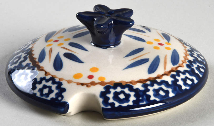 Old World Blue Lid for Sugar Bowl by Temp-Tations-1