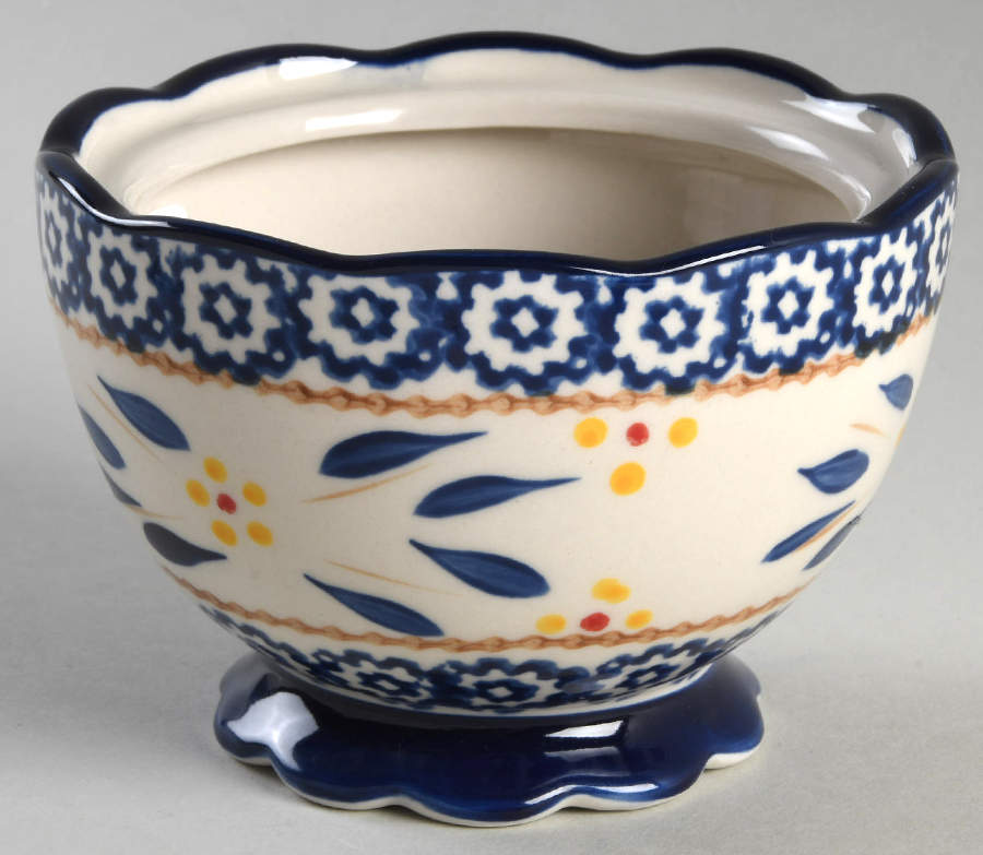 Old World Blue Sugar Bowl No Lid by Temp-Tations-1