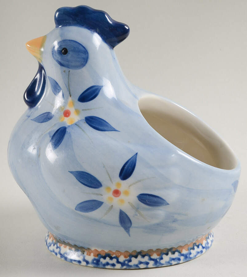 Old World Blue Figural Spice Jar No Lid by Temp-Tations-1