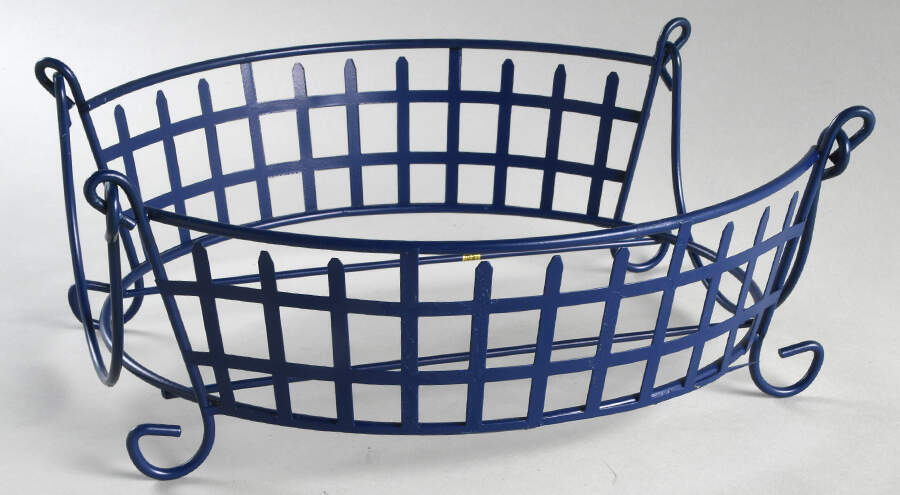 Old World Blue Metal Stand for 2.5 Qt Oval Covered Casserole by Temp-Tations-1