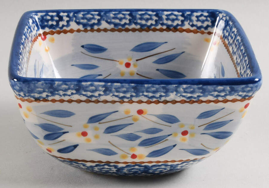 Old World Blue 6" Square Mixing Bowl by Temp-Tations-1