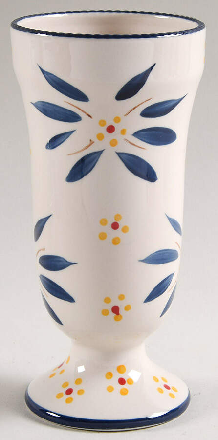 Old World Blue Parfait Cup Footed by Temp-Tations-1