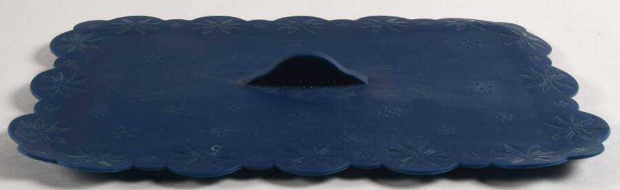 Old World Blue Silicone Lid for 11" Rectangular Baker by Temp-Tations-1