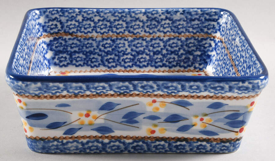 Old World Blue 8" Square Baker by Temp-Tations-1