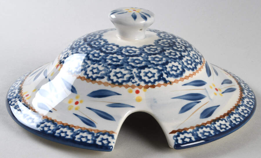 Old World Blue Lid for Tureen by Temp-Tations-1