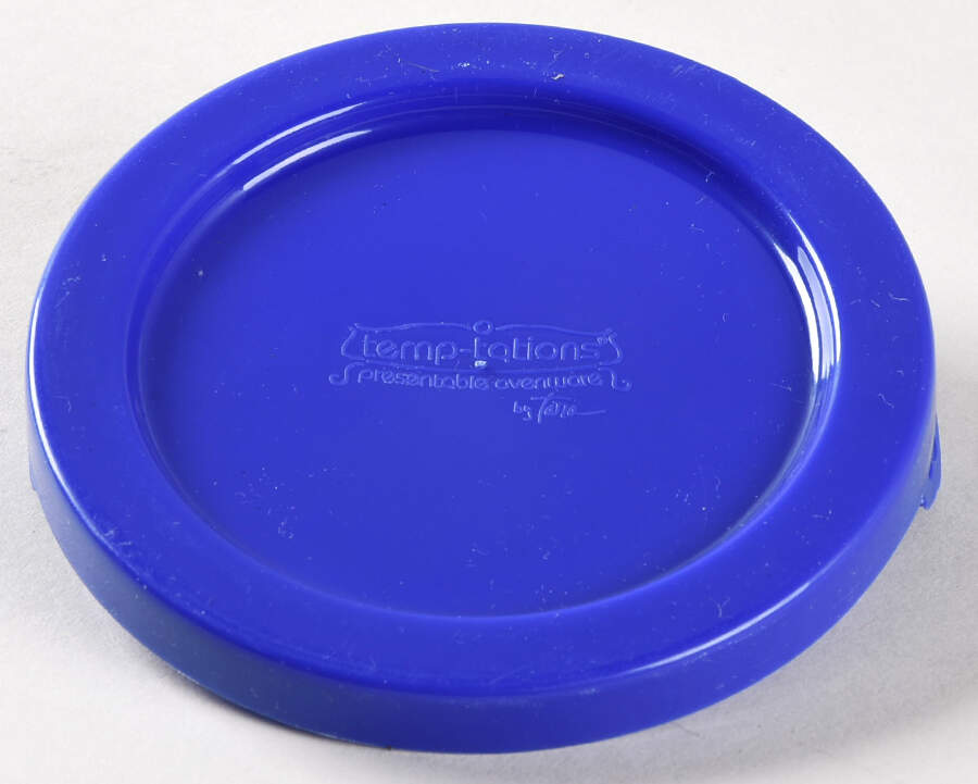 Old World Blue Plastic Lid for Ramekin by Temp-Tations-1