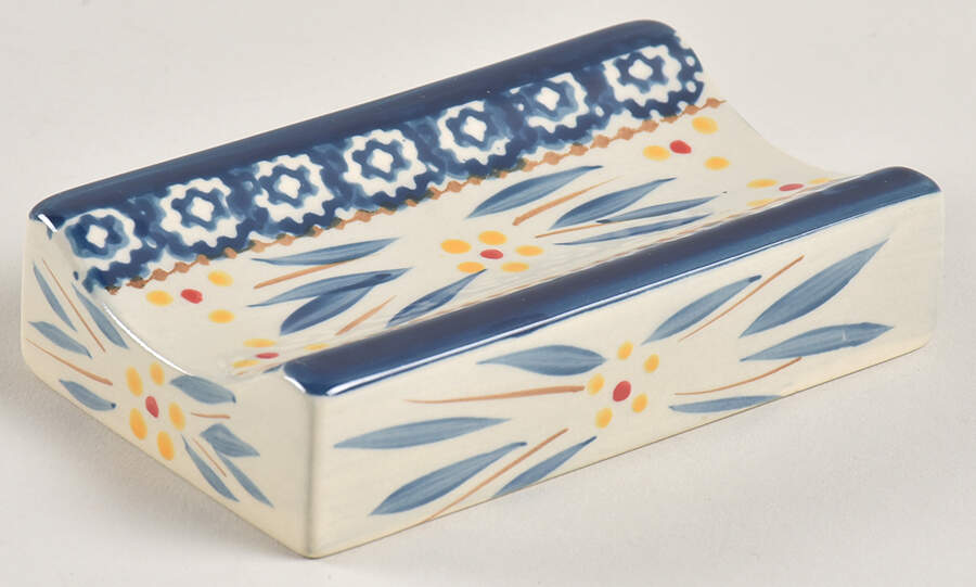 Old World Blue Stand for Rolling Pin by Temp-Tations-1