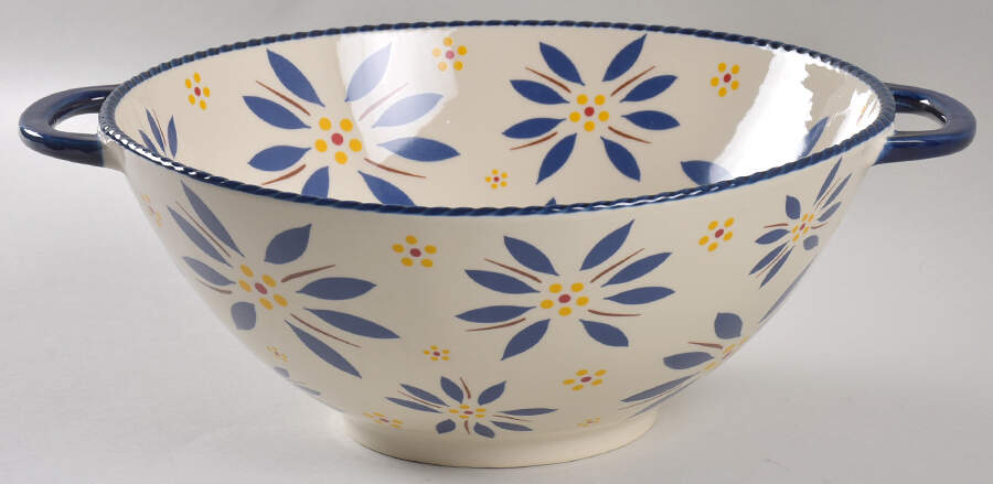 Old World Blue 10" Wok Bowl by Temp-Tations-1