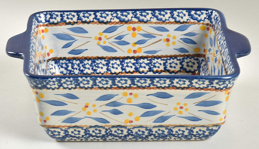 Old World Blue 9" Square Baker by Temp-Tations-1