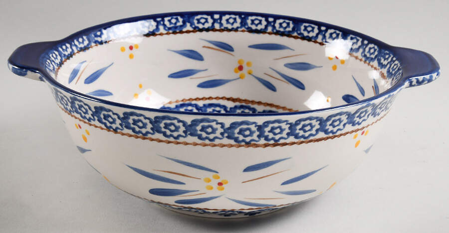 Old World Blue 8" Mixing Bowl by Temp-Tations-1