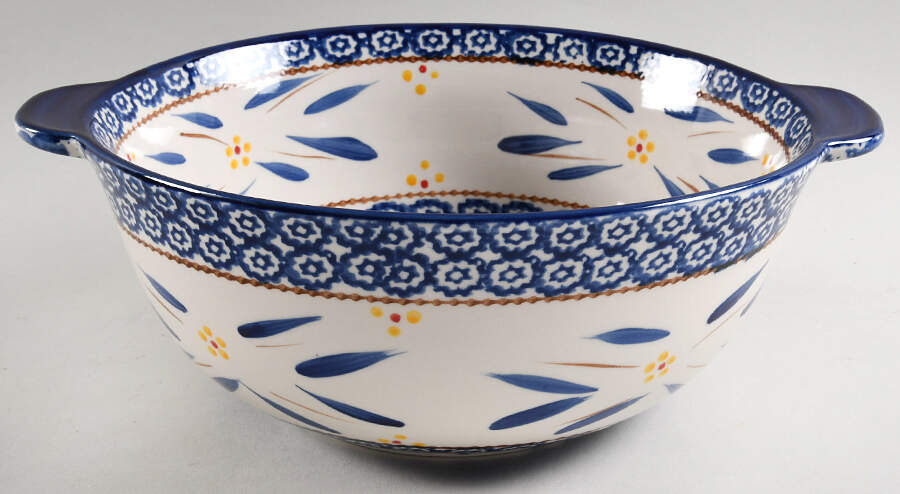 Old World Blue 10" Mixing Bowl by Temp-Tations-1