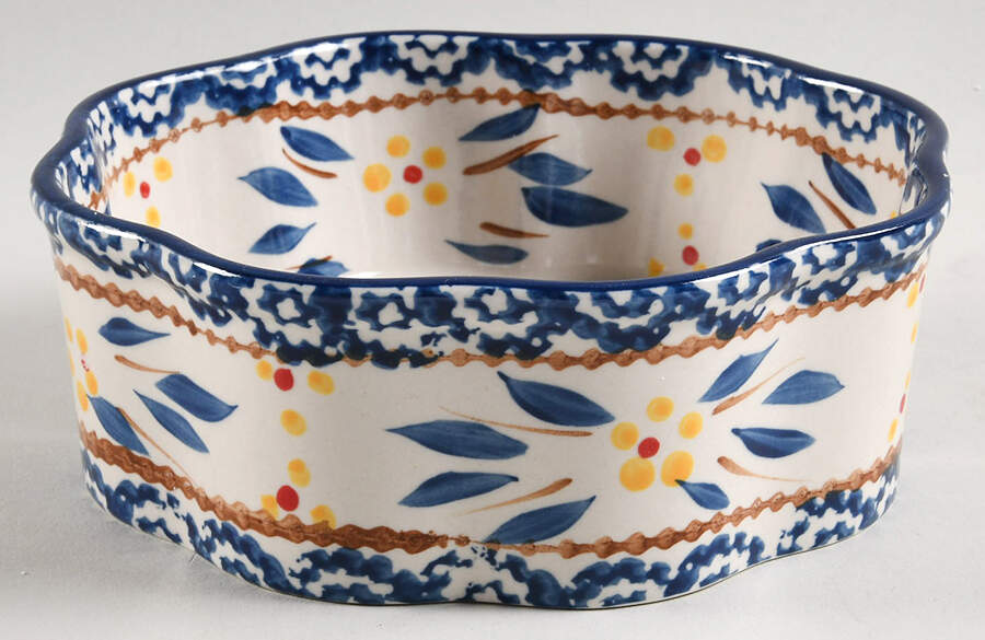 Old World Blue 6" Fluted Cake Pan by Temp-Tations-1