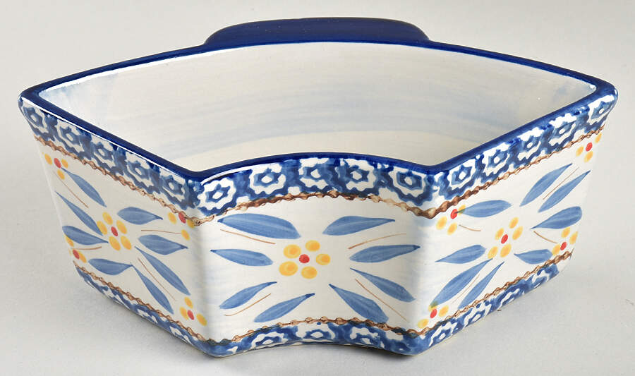 Old World Blue 18 Oz Ramekin No Lid for Baker & Ramekins Set (Chip & Dip) by Temp-Tations-1