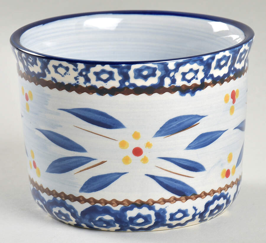 Old World Blue 12 Oz Ramekin No Lid for Baker & Ramekins Set (Chip & Dip) by Temp-Tations-1