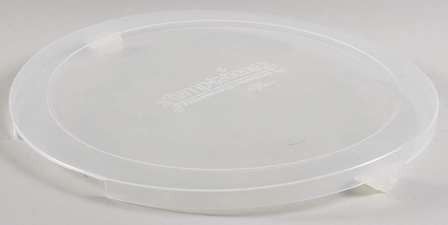 Old World Blue Plastic Lid for 9" Round Handled Baker by Temp-Tations-1