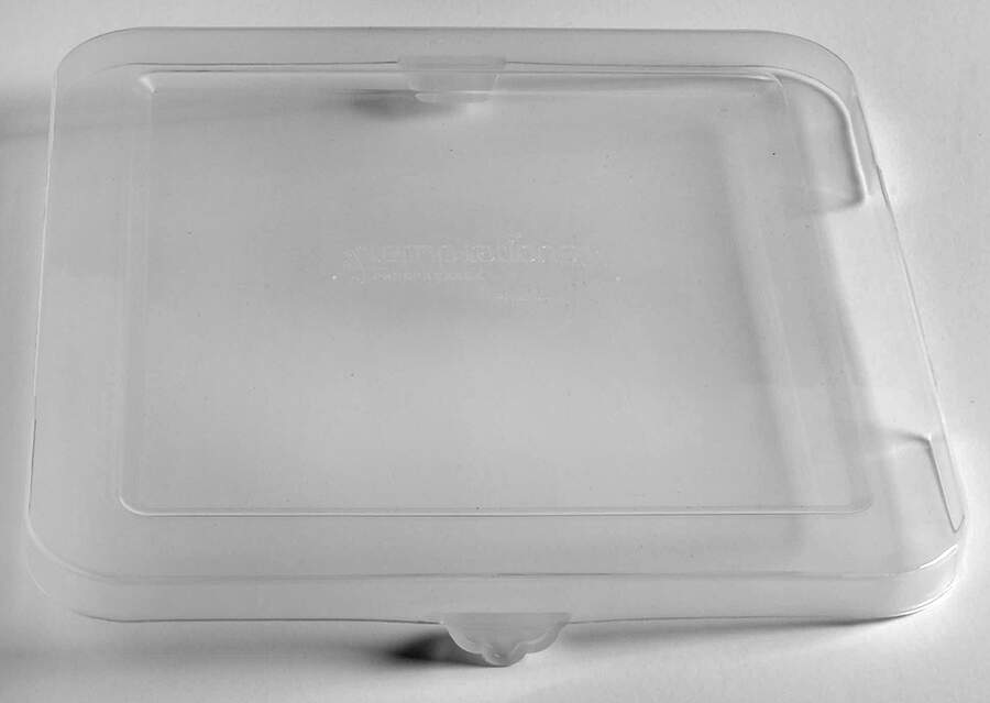Old World Blue Plastic Lid for 8" Square Baker by Temp-Tations-1
