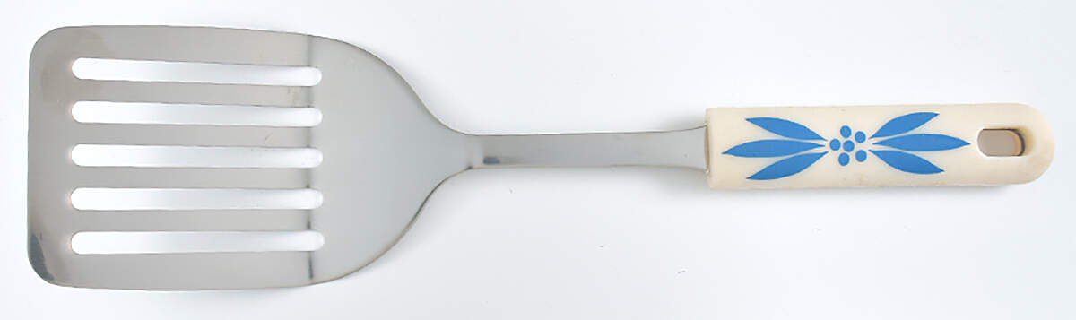 Old World Blue Silicone & Metal Spatula by Temp-Tations-1