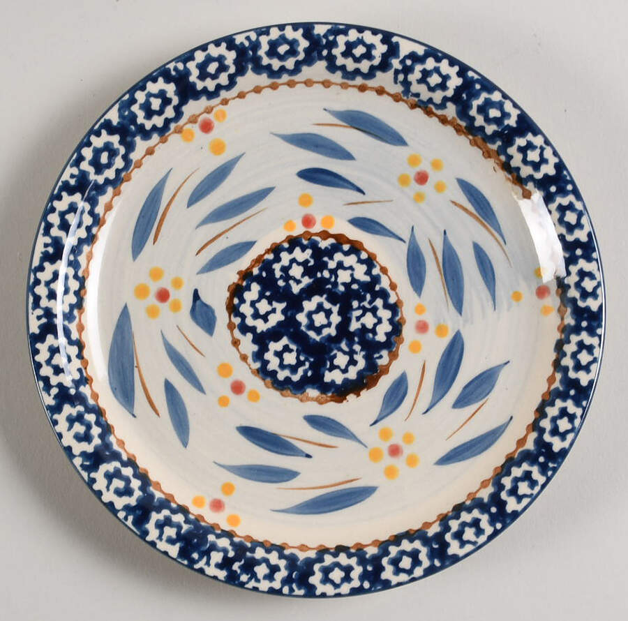 Old World Blue Bread & Butter Plate by Temp-Tations-1