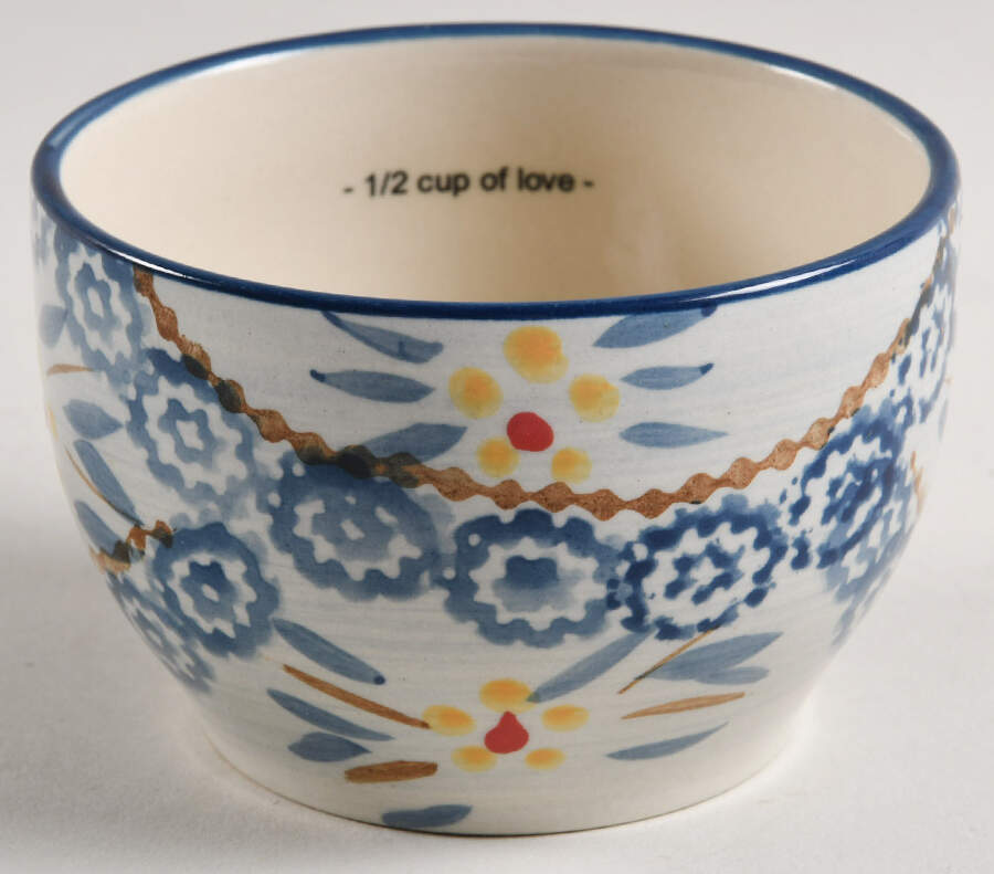 Old World Blue 1/2 Cup Measuring Cup for Figural Set by Temp-Tations-1