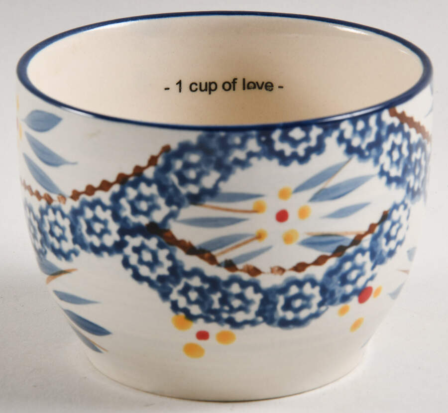 Old World Blue 1 Cup Measuring Cup for Figural Set by Temp-Tations-1