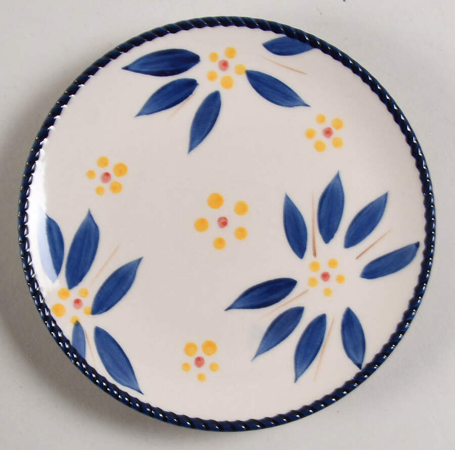 Old World Blue Coupe Bread & Butter Plate by Temp-Tations-1