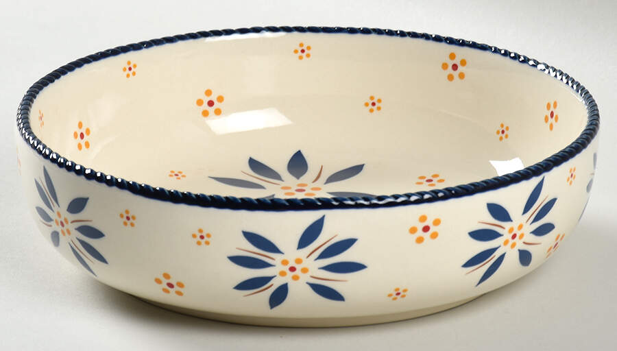 Old World Blue 32 Oz Individual Pasta Bowl by Temp-Tations-1