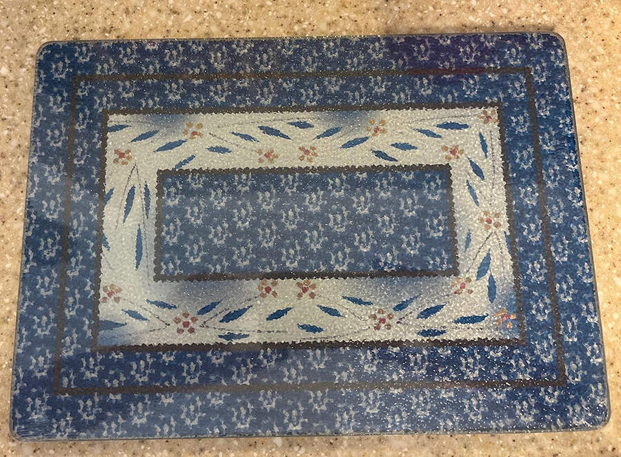 Old World Blue 11" Counter Saver by Temp-Tations-1