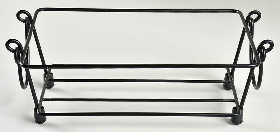 Old World Blue Metal Stand for 10" Rectangular Baker by Temp-Tations-1