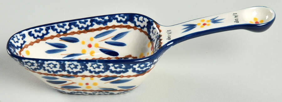 Old World Blue 1/3 Cup Measuring Scoop by Temp-Tations-1