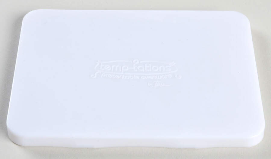 Old World Blue Tabless Plastic Storage Cover for 5" Rect Baker by Temp-Tations-1
