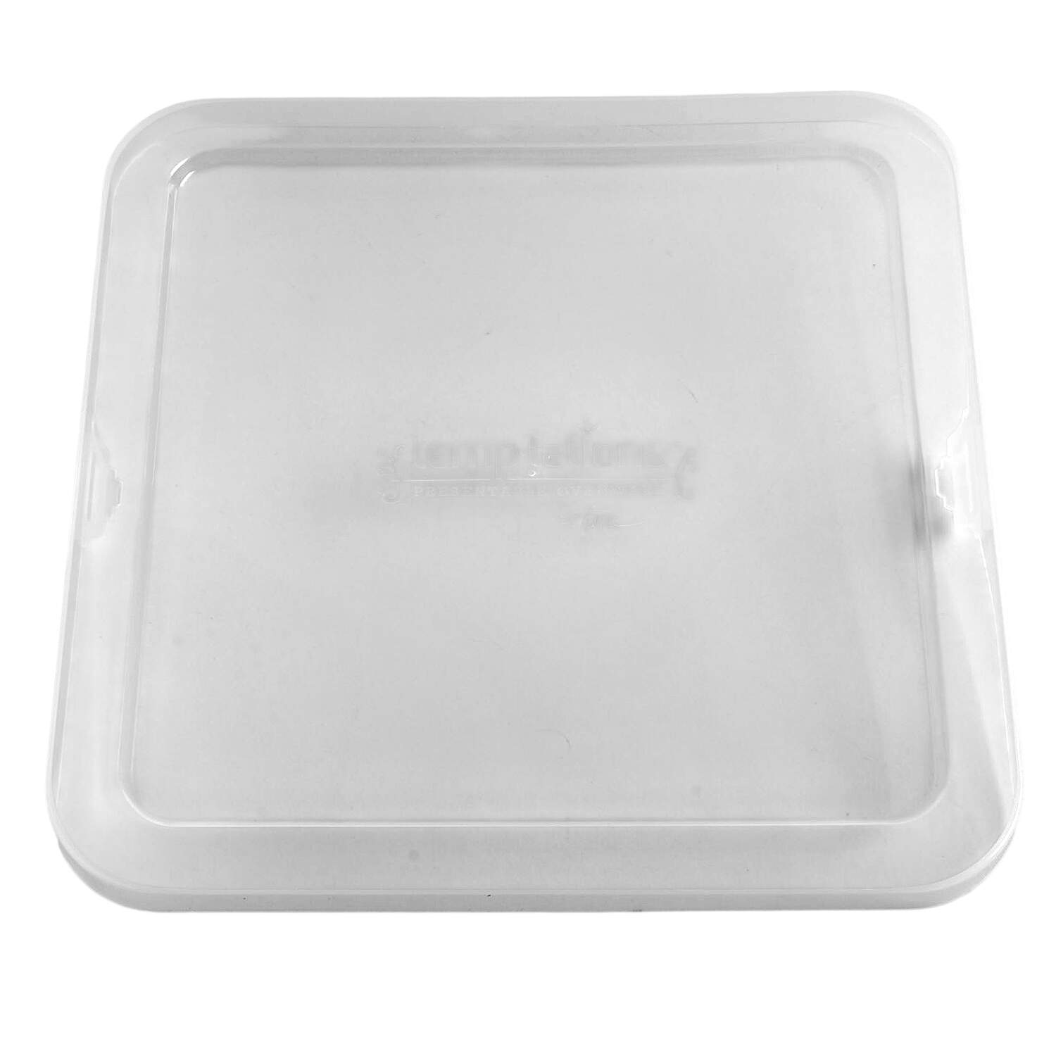 Old World Blue Plastic Lid for 8" Square Baker by Temp-Tations-1