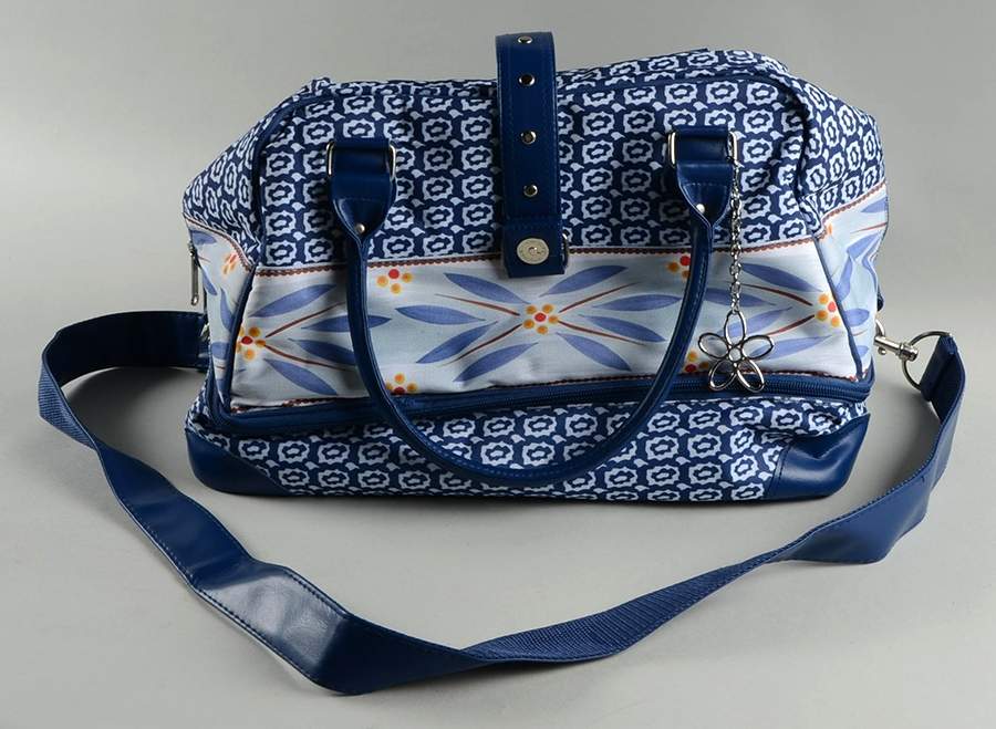 Old World Blue Thermal Casserole Tote by Temp-Tations-1