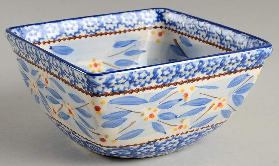 Old World Blue 6" Square Mixing Bowl by Temp-Tations-1