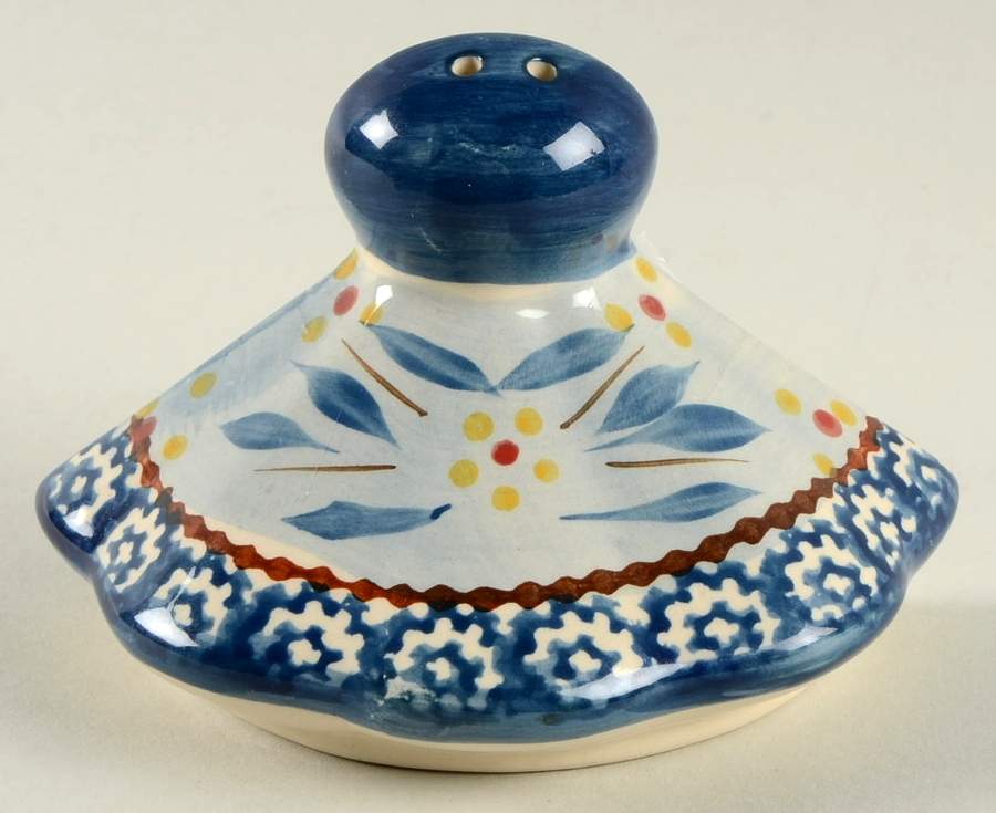 Old World Blue Salt Shaker for Christmas Tree Stacking Set by Temp-Tations-1