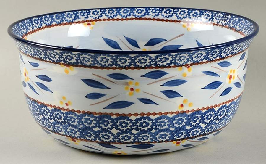 Old World Blue Cake Dome/Bowl for Convertible Set by Temp-Tations-1