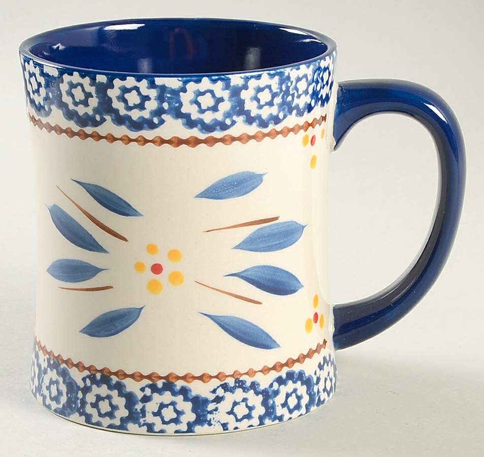 Old World Blue Mug by Temp-Tations-1