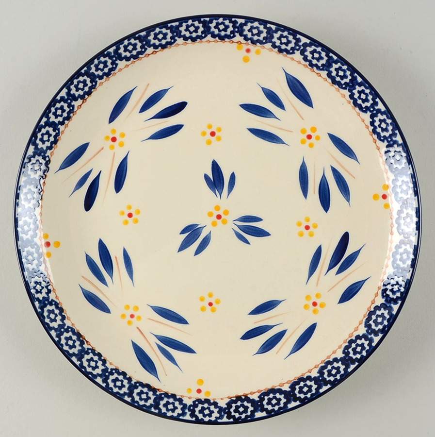 Old World Blue Coupe Dinner Plate by Temp-Tations-1