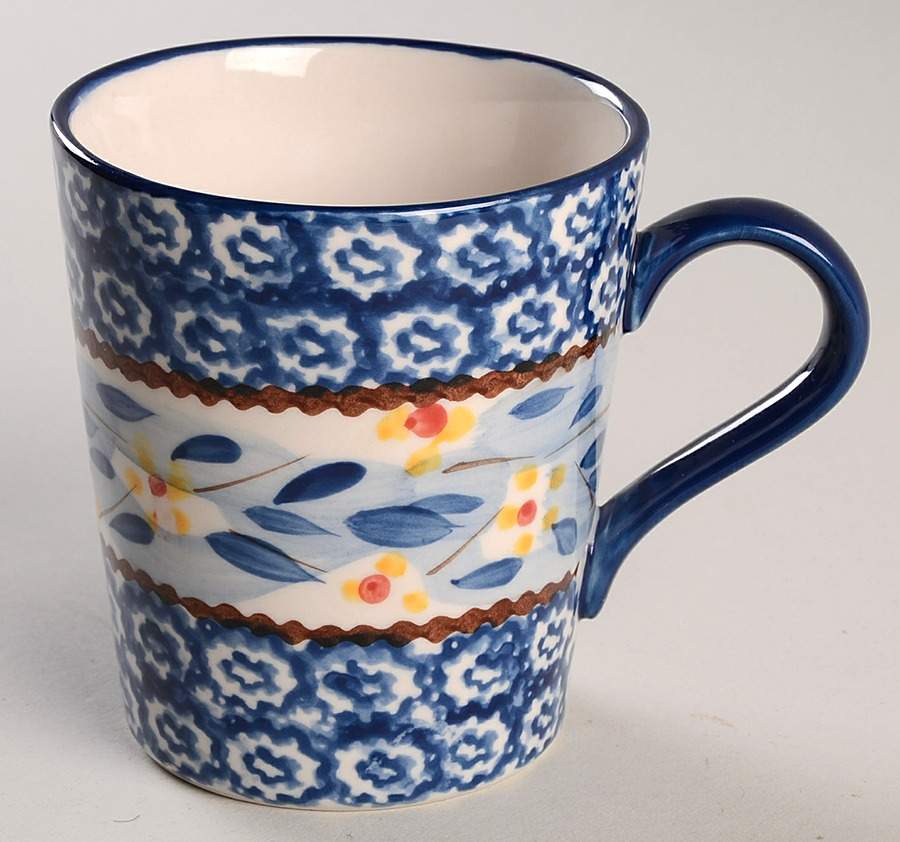 Old World Blue Mug by Temp-Tations-1