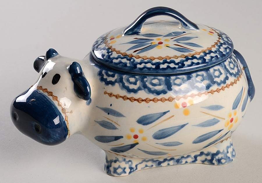 Old World Blue Individual Casserole & Lid by Temp-Tations-1