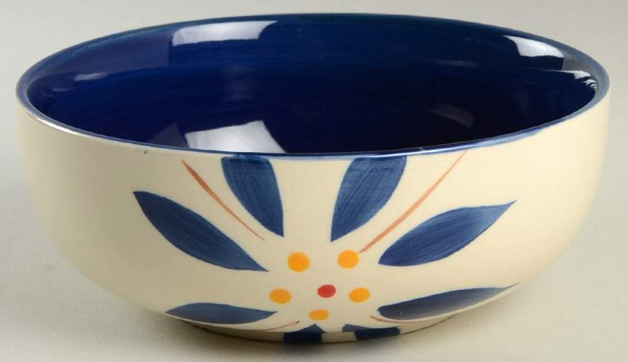 Old World Blue Soup/Cereal Bowl by Temp-Tations-1