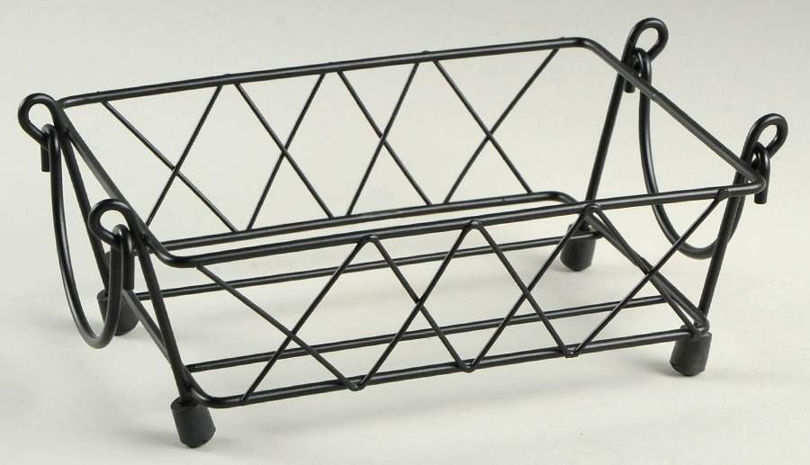Old World Blue Metal Stand for 7" Rectangular Baker by Temp-Tations-1