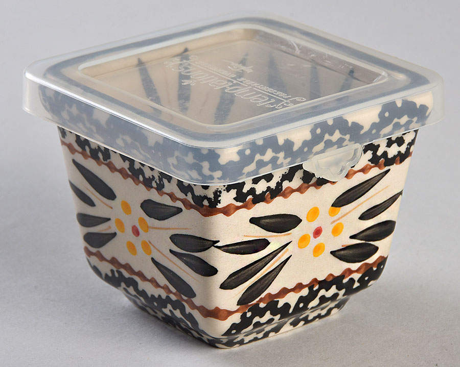 Old World Black Small Ramekin with Plastic Lid by Temp-Tations-1
