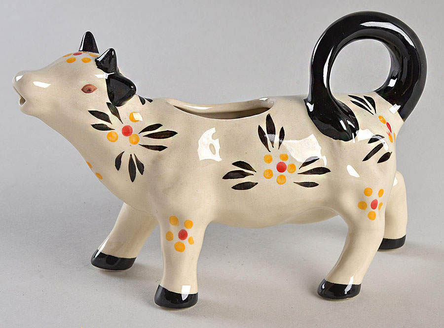 Old World Black Cow Creamer by Temp-Tations-1