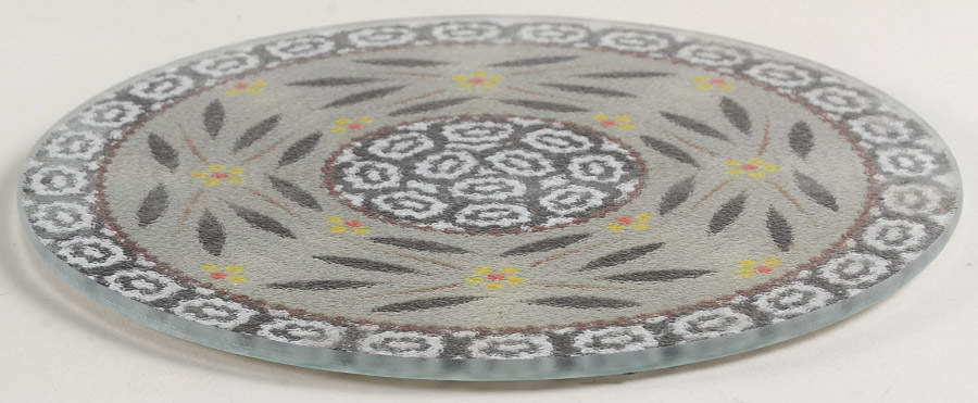 Old World Black Glass Trivet for 10" Round Baker by Temp-Tations-1