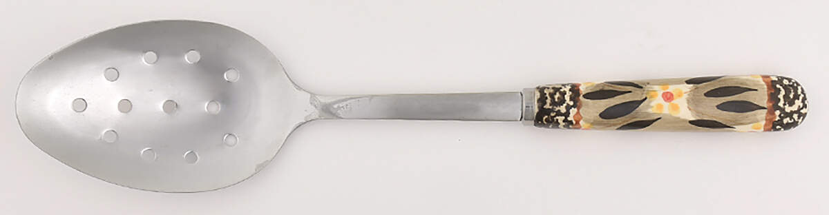 Old World Black Pierced Tablespoon (Serving Spoon) by Temp-Tations-1