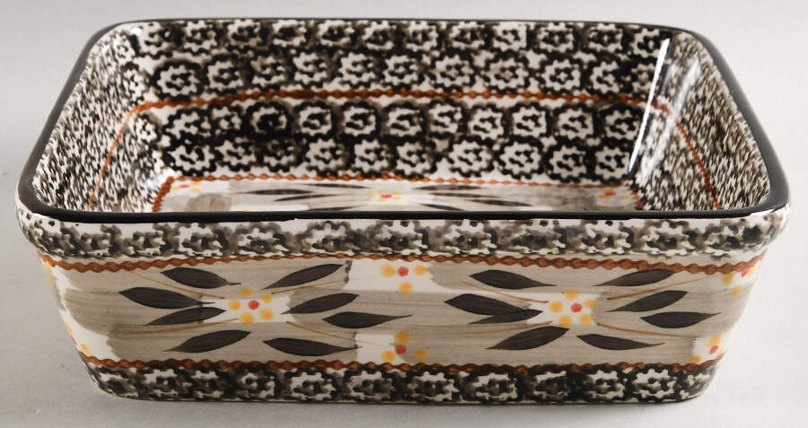 Old World Black 9" Square Baker by Temp-Tations-1